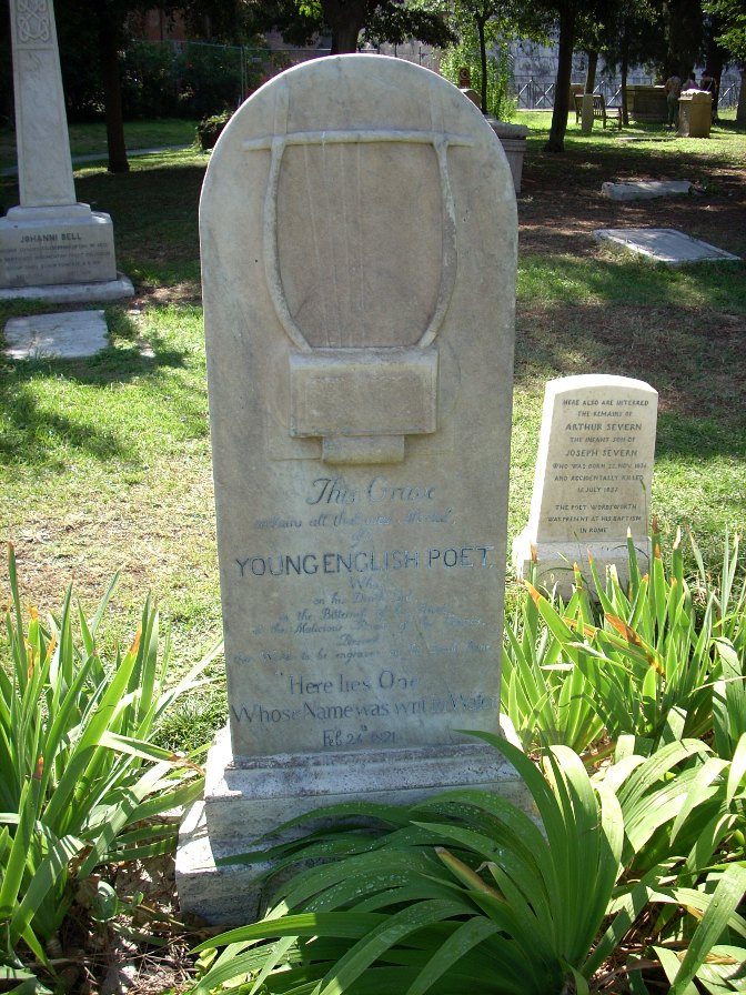 John Keats tomb, Protestant Cemetery, Rome - 05.JPG